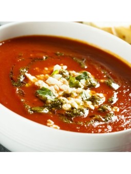 Velouté de tomates au pesto...